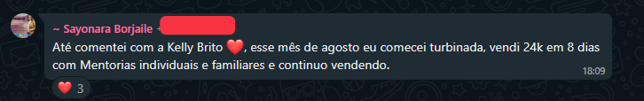 Depoimento de aluno Merakki