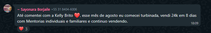 Depoimento de aluno Merakki