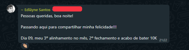Depoimento de aluno Merakki