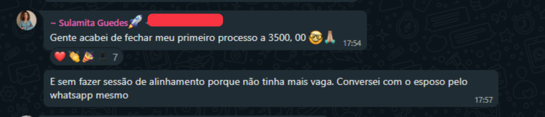 Depoimento de aluno Merakki